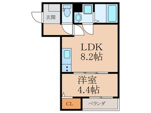 Katze戸畑の物件間取画像